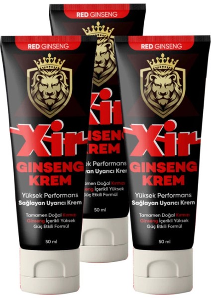 Xir Hardener Delayer Enlarger 3xeffect Cream 3 Tane 50 ml Erkeklere Özel Karışım Krem BKN1EK326