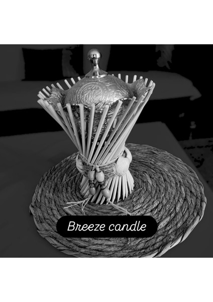 Dekoratif Bambu & Gümüş Sunumluk .