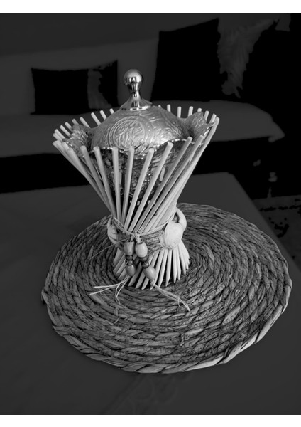 Dekoratif Bambu & Gümüş Sunumluk . fiyatları