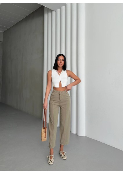 Haki Gabardin Pantolon