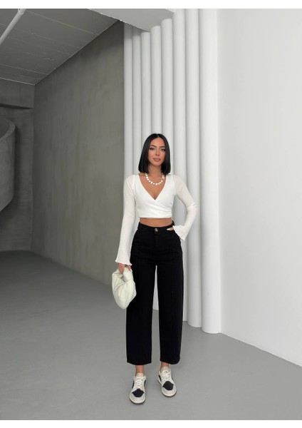 Siyah Gabardin Pantolon modelleri