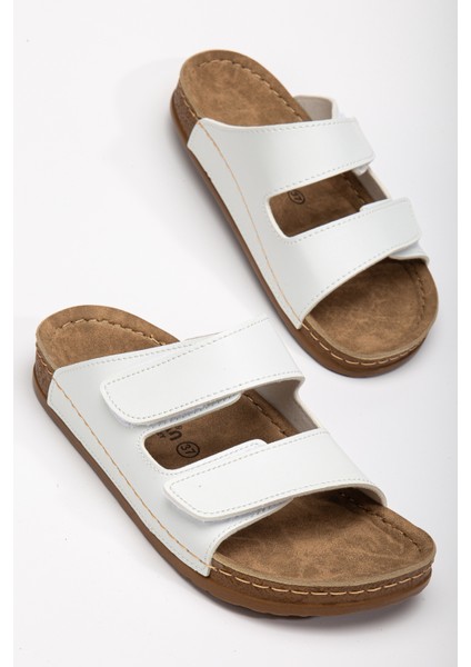 Kadın Esnek Yumuşak Ayarlanabilir Cırtlı Slide Rahat Comfort Anatomik Terlik fırsatları