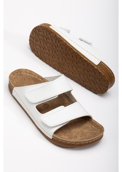 Kadın Esnek Yumuşak Ayarlanabilir Cırtlı Slide Rahat Comfort Anatomik Terlik indirimleri