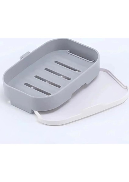 Yapışkanlı Su Giderli Sabunluk Duvara Monte Banyo Mutfak Için Süngerlik Su Tutmaz Sabun Kutusu modelleri