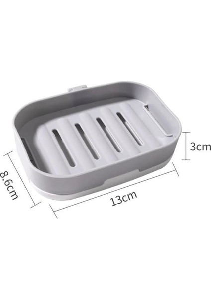 Yapışkanlı Su Giderli Sabunluk Duvara Monte Banyo Mutfak Için Süngerlik Su Tutmaz Sabun Kutusu indirimleri