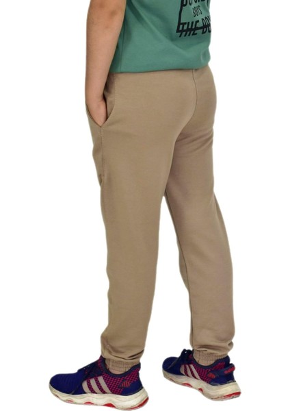 Bej Rengi Bel Paça Lastikli Kız Erkek Çocuk Eşofman Altı BGL-ST04723 fırsatları