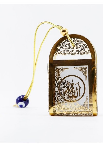 El Yapımı Cam Nazar Boncuklu Korunaklı Kaplı Mini Kur' An-I Kerim Araba Dikiz Ayna Süsü modelleri
