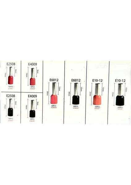 RC-893 520PARÇA Izoleli Sıkmalı Kablo Pabucu