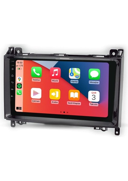 CRT-664 QLED Ekran Mercedes Sprinter 6 GB Ram 64 GB Hafıza Carplay Android Multimedya Teyp