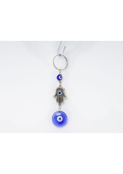 El Yapımı Cam Nazar Boncuklu Hamse Eli Anahtarlık, Hediyelik Nazar Boncuklu Çanta Süsü fırsatları