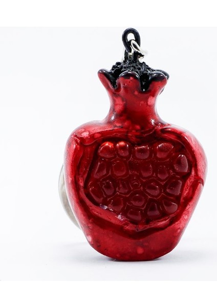 Bolluk, Bereket Sembolü Seramik Nar Figürlü Anahtarlık, Hediyelik Çanta Süsü indirimleri