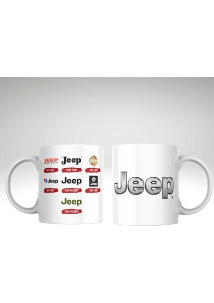 Jeep Logo Tarihçesi Baskı Kupa Bardak