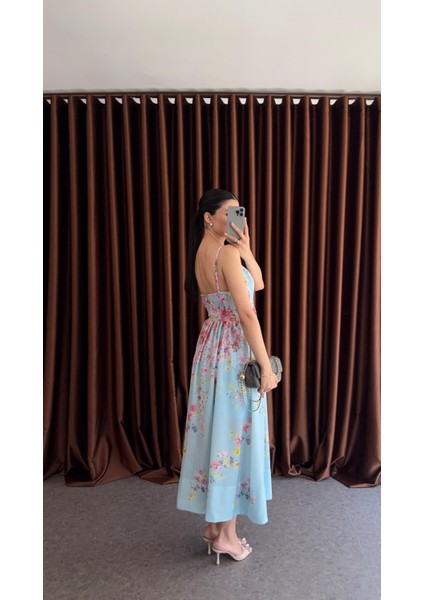 Biyeli Mavi Elbise fiyatları