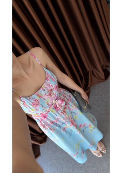 Biyeli Mavi Elbise indirimleri