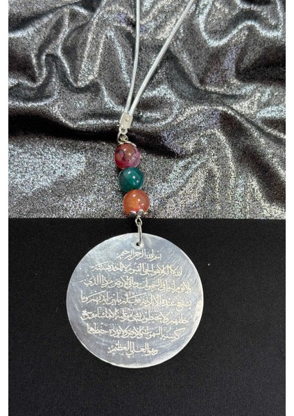 El Yapımı Akik Doğal Taşlı Lazer Kazıma Ayetel Kürsi Araba Dikiz Ayna Süsü fırsatları