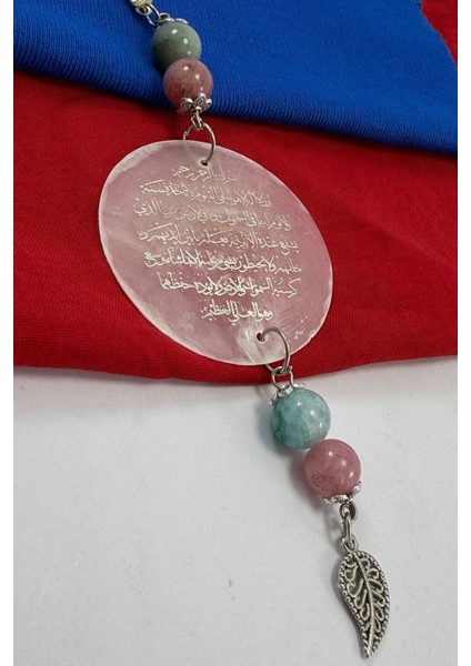 El Yapımı Akik Doğal Taşlı Yaprak Lazer Kazıma Ayetel Kürsi Araba Dikiz Ayna Süsü indirimleri