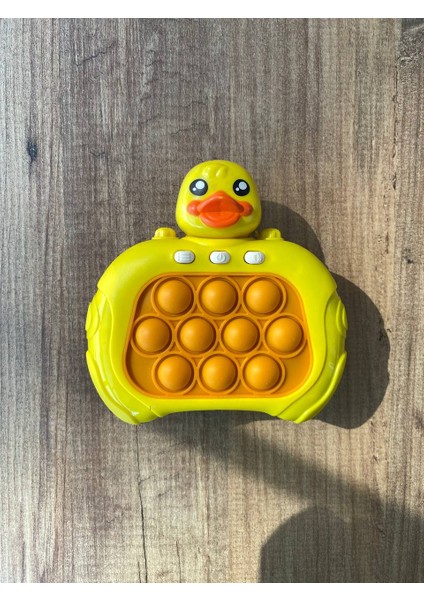 Işıklı Sesli Popit Pilli Eğitici Özel Karakterli Pop It Ekrandan Uzaklaştıran Quick Push Konsol Kontrollü