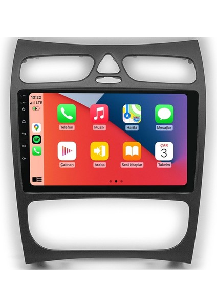 CRT-464 QLED Ekran Mercedes Clk W209 2003-2005 4gb Ram 64GB Hafıza Carplay Android Multimedya Teyp