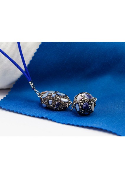 Lacivert Parlak Doğal Taşlı Araba Dikiz Ayna Süsü, Yeni Araba Hediyesi fiyatları