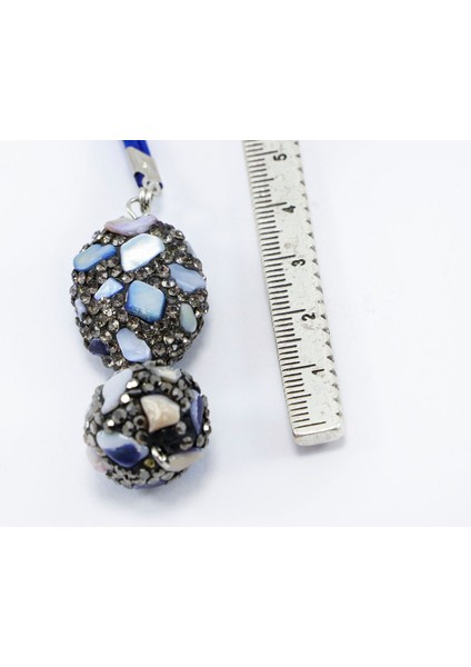 Lacivert Parlak Doğal Taşlı Araba Dikiz Ayna Süsü, Yeni Araba Hediyesi indirimleri