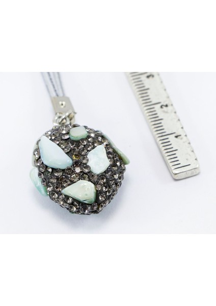 Açık Mavi Parlak Doğal Taşlı Araba Dikiz Ayna Süsü, Yeni Araba Hediyesi modelleri