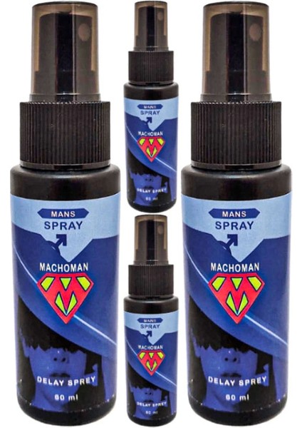 4 Adet Machoman Erkeklere Özel 60 ml Zaman Spreyi