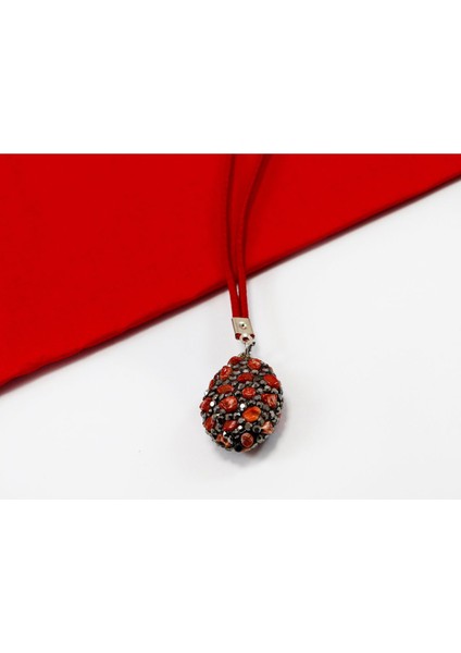 Parlak Kırmızı Doğal Taşlı Araba Dikiz Ayna Süsü, Yeni Araba Hediyesi modelleri