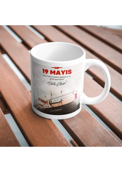 19 Mayıs Atatürk'ü Anma, Gençlik ve Spor Bayramı 2 Baskı Kupa Bardak modelleri