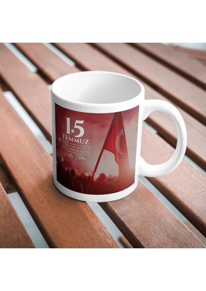 15 Temmuz Demokrasi ve Millî Birlik Günü Baskı Kupa Bardak modelleri