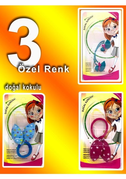 Doğal Kokulu Bit Tokası 3lü Özel Renk