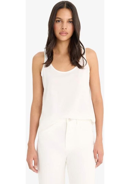 Regular Fit Basic Düz Yuvarlak Yaka Basic Düz Atlet F3618AX25SM modelleri