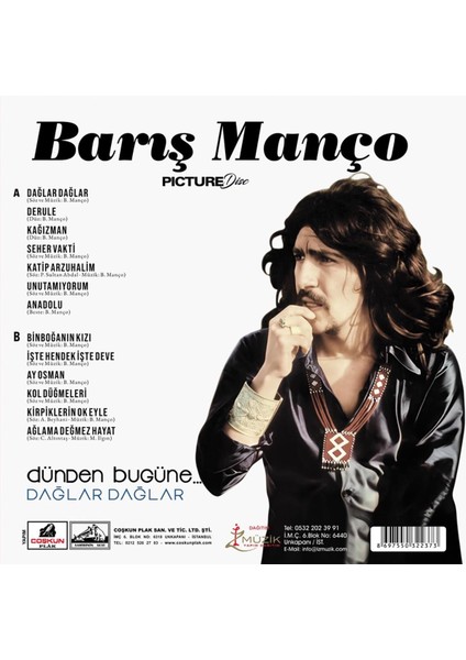Barış Manço Dünden Bugüne… Dağlar Dağlar (Picture Disc) fiyatları