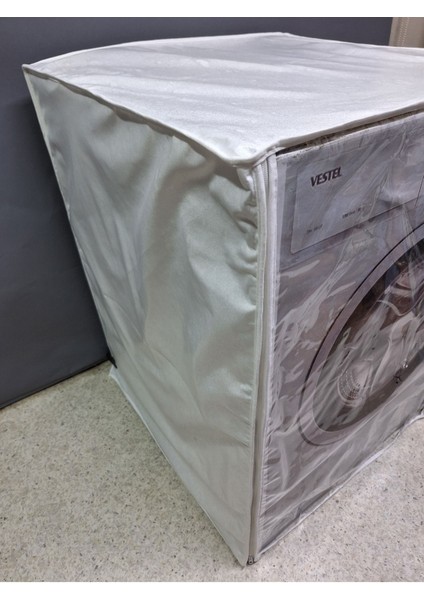 Şeffaf Pvc Çamaşır ve Kurutma Makinesi Örtüsü – Şeffaf Kapaklı, Kumaş Dokulu, Su Geçirmez