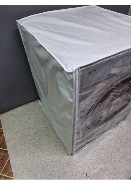 Şeffaf Pvc Çamaşır ve Kurutma Makinesi Örtüsü – Şeffaf Kapaklı, Kumaş Dokulu, Su Geçirmez