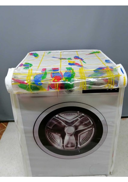 Papağanlı Fermuarlı Çamaşır ve Kurutma Makinesi Örtüsü fırsatları