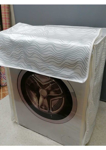 Kumaş Dokulu Pvc Kaplı Su Geçirmez Çamaşır Makınesı Kurutma Makınesı Örtüsü indirimleri