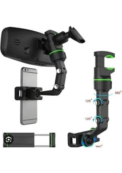 H-01 Araç Içi Dikiz Aynasi Telefon Tutucu