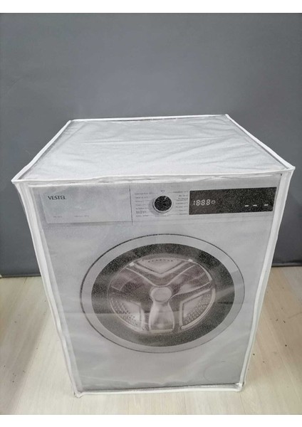 Gümüş Simli Fermuarlı Çamaşır ve Kurutma Makinesi Örtüsü fiyatları