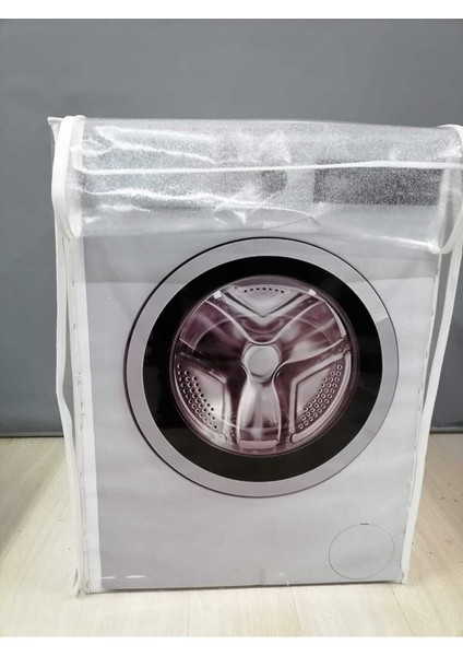 Gümüş Simli Fermuarlı Çamaşır ve Kurutma Makinesi Örtüsü modelleri