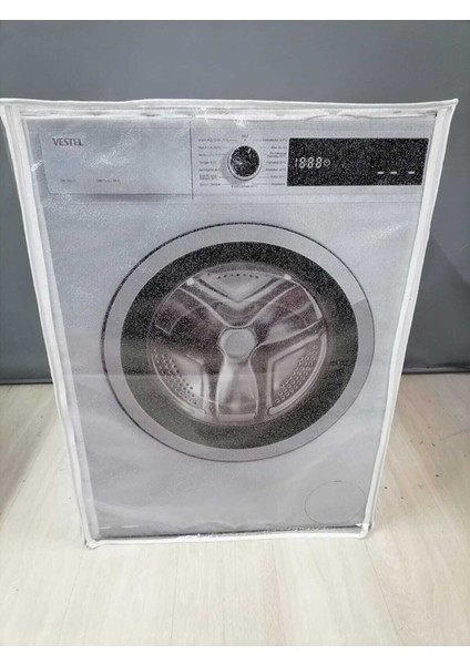 Gümüş Simli Fermuarlı Çamaşır ve Kurutma Makinesi Örtüsü fırsatları