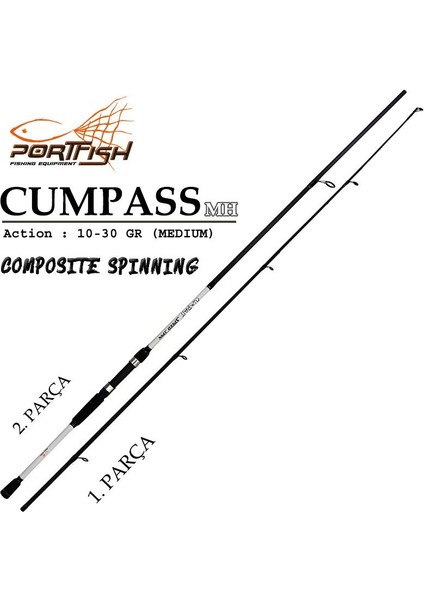 Cumpass Kamış 240 cm (Yedek Parça)