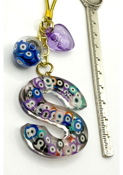 Renkli Nazar Boncuklu S Harfi Araba Dikiz Ayna Süsü, Yeni Araba Hediyesi modelleri