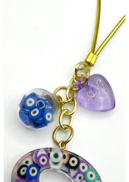 Renkli Nazar Boncuklu S Harfi Araba Dikiz Ayna Süsü, Yeni Araba Hediyesi indirimleri