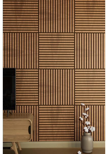 Mini Eko Akustik Ahşap Panel Safir Meşe - 60X60CM fiyatları