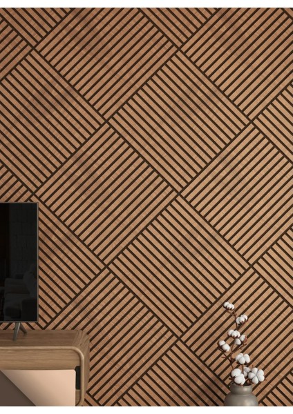 Mini Eko Akustik Ahşap Panel Safir Meşe - 60X60CM modelleri