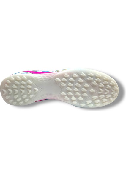 Çoraplı Halısaha Ayakkabı Beyaz Fuşya Desenli indirimleri