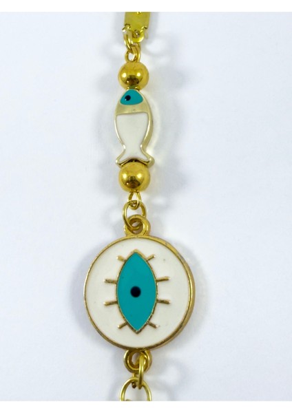 Balıklı Çerçeve Nazarlı Göz Metal Ayetel Kürsi Araba Dikiz Ayna Süsü, Yeni Araba Hediyesi modelleri