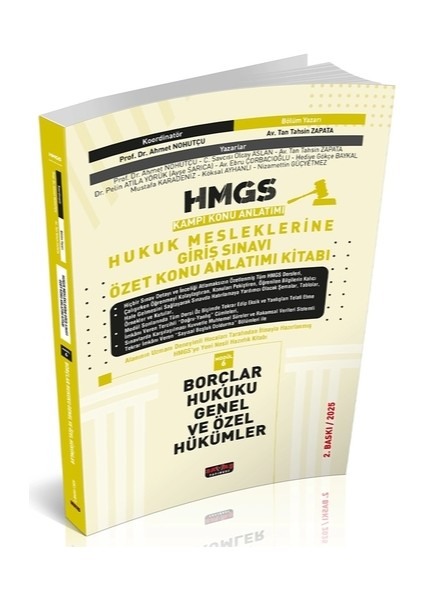 Hmgs Özet Konu Anlatımı Borçlar Hukuku Mart 2025