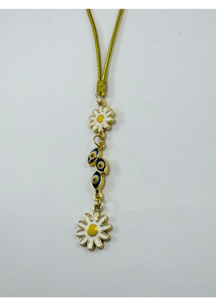 Nazarlı Salkım Papatyalı Araba Dikiz Ayna Süsü, Yeni Araba Hediyesi