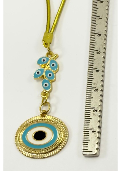 Mavi Salkım Nazar Metal Nazarlı Göz Araba Dikiz Ayna Süsü, Yeni Araba Hediyesi modelleri